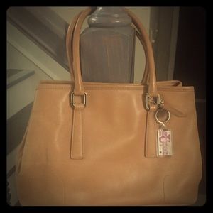 Coach Leather Tan Purse, Satchel